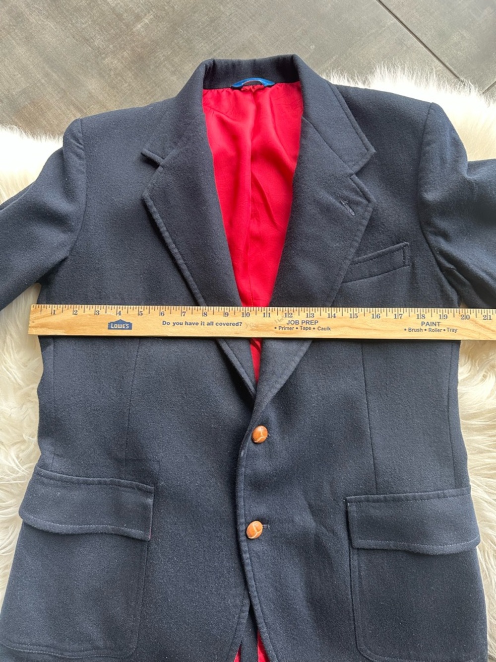 Vintage Pendleton Men’s Blazer 42L Navy Wool Preppy Rugby Ivy League Jacket - Picture 8 of 11